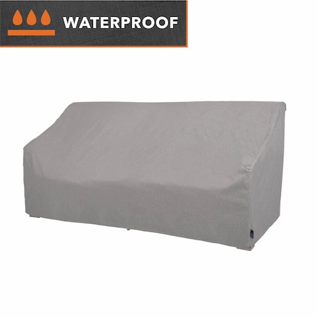 Modern Leisure Garrison Patio Loveseat Cover, Waterproof, Large, 76 in. L x 38 in. W x 38.25 in. H, Granite 3106